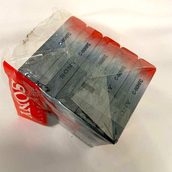 NWT lot of 5 Sony High Fidelity Normal Bias Audio Cassettes 60 minutes each - Picture 3 of 4